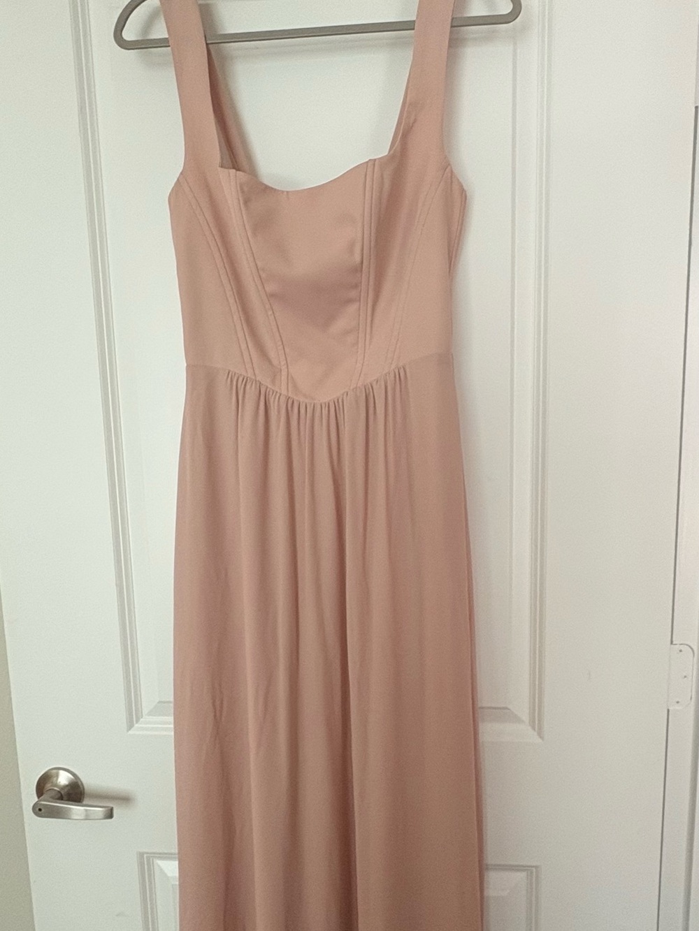 Show Me Your MuMu Dusty Rose Maxi Dress with Square Neck